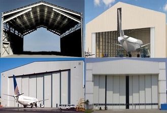 Porcellana Singole costruzioni del hangar per aerei della struttura d'acciaio della portata con il pannello tetto/della parete fornitore