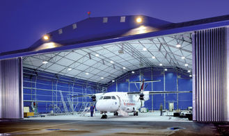 Porcellana Capriata del tubo costruita costruzioni d'acciaio Longevous del hangar per aerei dei sistemi del tetto fornitore
