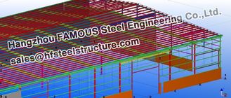 Porcellana Progettazioni strutturali d'acciaio di ingegneria civile dell'officina per i montaggi fornitore