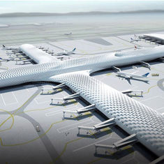 Porcellana Strutture su ordinazione del tessuto e terminali di aeroporto e costruzioni leggeri d'acciaio del hangar per aerei fornitore