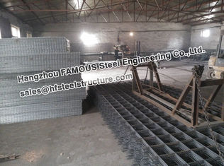 Porcellana Lastre rinforzanti d'acciaio concrete AS/NZS-4671 della tettoia di industriale di configurazione della maglia fornitore