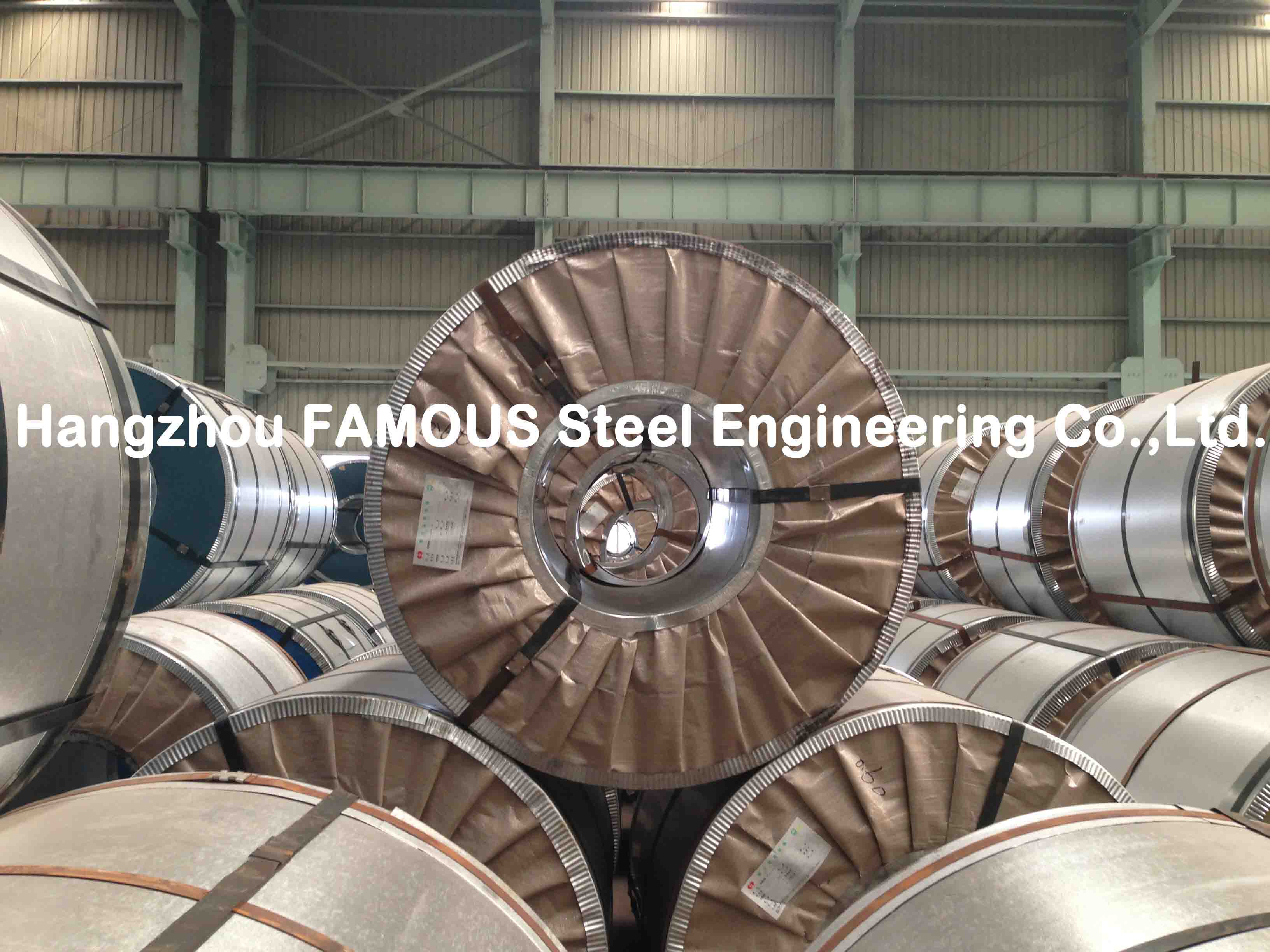 Bobina d'acciaio galvanizzata calda ASTM 755 per la lamiera di acciaio ondulata