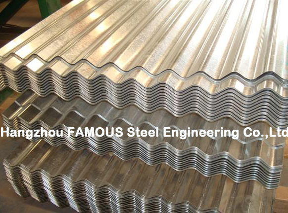 Il tetto rivestito del metallo di colore riveste Customzied per la struttura d'acciaio