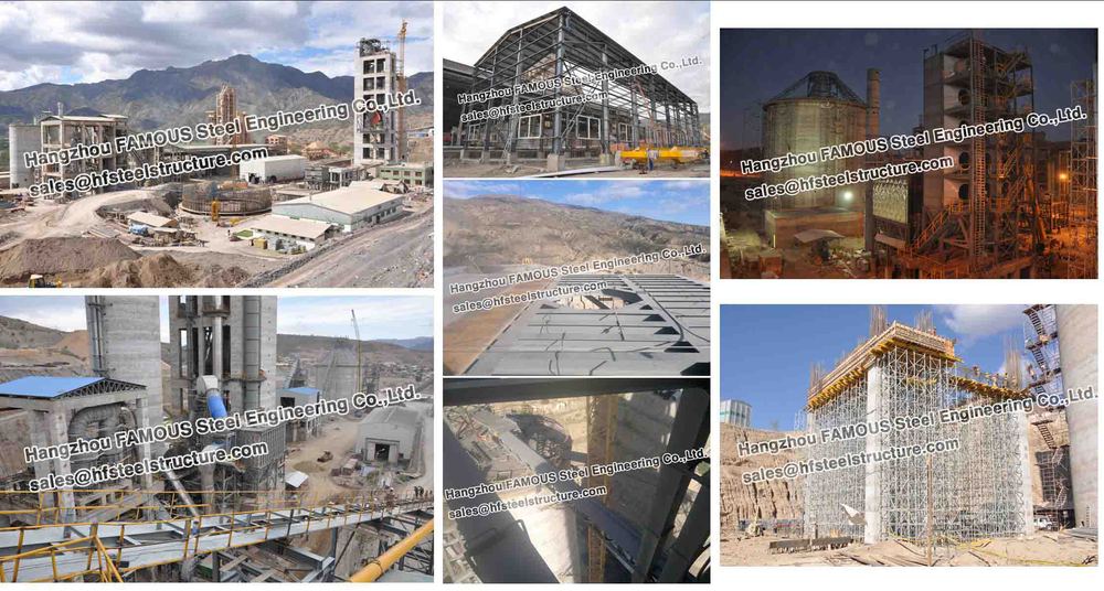 Pianta industriale del cemento della Bolivia di montaggi dell'acciaio per costruzioni edili